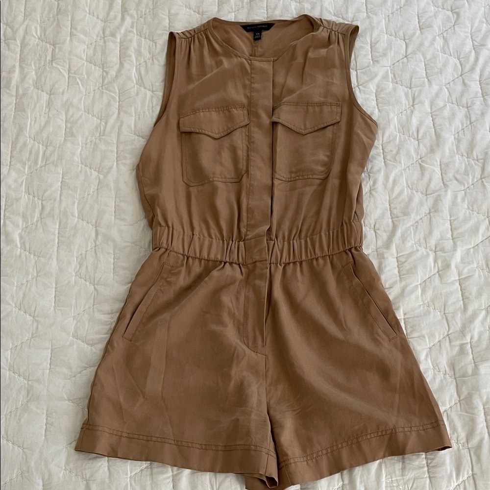 Banana Republic Sleeveless Brown Jumpsuit